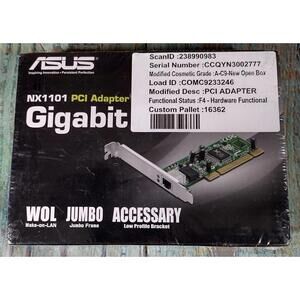ASUS NX1101 Gigabit PCI Adapter Network Card‎ Open Box